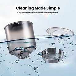 Vacqueen 3 Bowl Automatic Cat Feeder, White slide 2 of 9