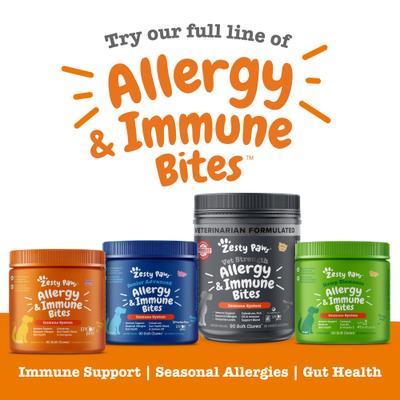 Show full view: Zesty Paws Allergy & Immune Mini Bites Lamb Flavored Soft Chew Allergy & Immune Supplement for Small Dogs, 90 count slide 8 of 12