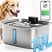 Show in main carousel: Vacqueen Automatic Stainless Steel Dog & Cat Water Fountain, 10-l slide 1 of 11