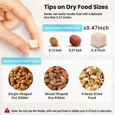 Show full view: Vacqueen 3 Bowl Automatic Cat Feeder, Black slide 6 of 11