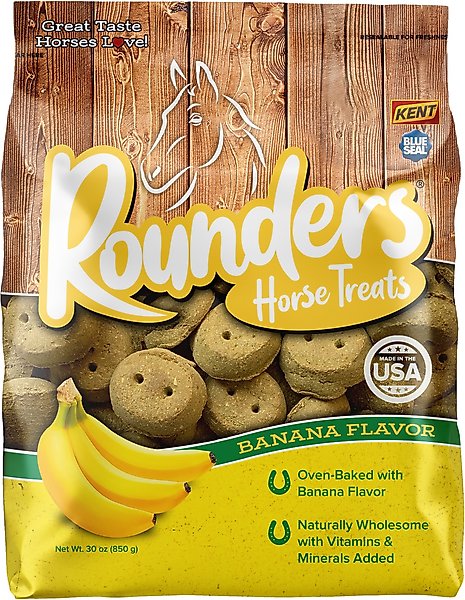 Show full view: Kent / Blue Seal Rounders Banana Flavor Horse Treats, 30-oz bag slide 1 of 7