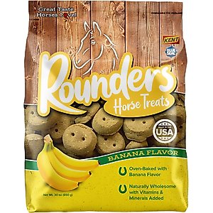 Kent / Blue Seal Rounders Banana Flavor Horse Treats, 30-oz bag