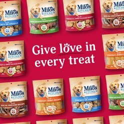 Milo's Kitchen Chicken & Apple Sausage Slices Dog Treats, 10-oz slide 2 of 8