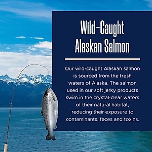 Healthy Pup Smarty Pup Puppy Wild Alaskan Salmon Limited Ingredient Jerky Dog Treats, 5-oz bag