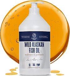 Healthy Pup Wild-Caught Alaskan Fish Oil Blend Skin & Coat Supplement for Dogs, 64-fl oz bottle