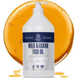 Healthy Pup Wild-Caught Alaskan Fish Oil Blend Skin & Coat Supplement for Dogs, 64-fl oz bottle