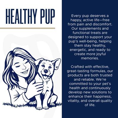 Show full view: Healthy Pup Glands Bowel Support Soft Chew Digestive Supplement for Dogs, 120 count slide 9 of 10