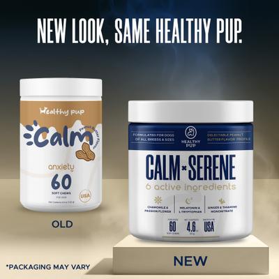 Show full view: Healthy Pup Combo Pack Anxiety Chicken Soft Chews Calming Supplement for Dogs, 120 count slide 3 of 10