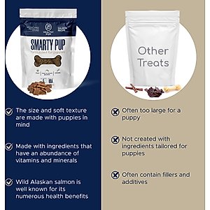 Healthy Pup Smarty Pup Puppy Wild Alaskan Salmon Limited Ingredient Jerky Dog Treats, 5-oz bag