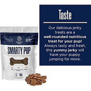 Healthy Pup Smarty Pup Puppy Wild Alaskan Salmon Limited Ingredient Jerky Dog Treats, 5-oz bag