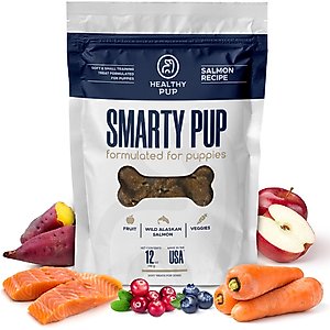 Healthy Pup Smarty Pup Puppy Wild Alaskan Salmon Limited Ingredient Jerky Dog Treats, 12-oz bag