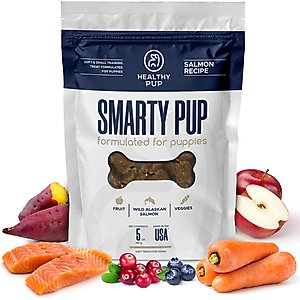 Healthy Pup Smarty Pup Puppy Wild Alaskan Salmon Limited Ingredient Jerky Dog Treats, 5-oz bag