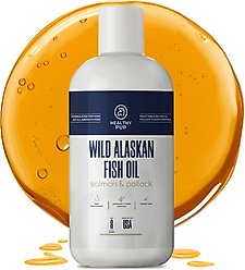 Healthy Pup Wild-Caught Alaskan Fish Oil Blend Skin & Coat Supplement for Dogs, 8-fl oz bottle