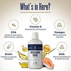 Healthy Pup Wild-Caught Alaskan Fish Oil Blend Skin & Coat Supplement for Dogs, 8-fl oz bottle slide 2 of 8