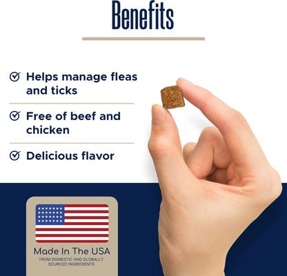 Show full view: Healthy Pup Peanut Butter Flavored Soft Chews Flea & Tick Oral Treatment for Dogs, 90 count slide 5 of 8