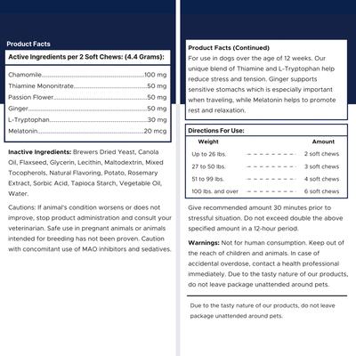 Show full view: Healthy Pup Anxiety Soft Chews Calming Supplement for Dogs, 60 Count slide 8 of 11
