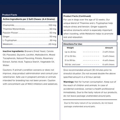 Show full view: Healthy Pup Combo Pack Anxiety Chicken Soft Chews Calming Supplement for Dogs, 120 count slide 10 of 10