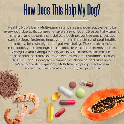 Show full view: Healthy Pup Multi Max All-In-One Dog Multivitamin, 120 count slide 7 of 9