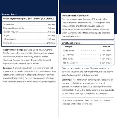 Show full view: Healthy Pup Combo Pack Anxiety Chicken Soft Chews Calming Supplement for Dogs, 120 count slide 9 of 10