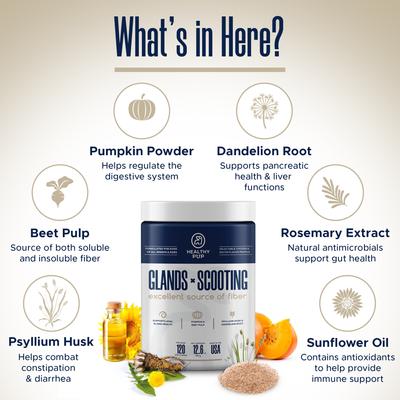 Show full view: Healthy Pup Glands Bowel Support Soft Chew Digestive Supplement for Dogs, 120 count slide 3 of 10