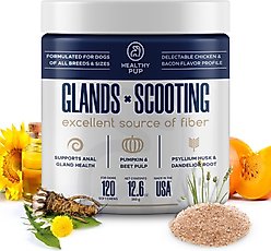 Healthy Pup Glands Bowel Support Soft Chew Digestive Supplement for Dogs, 120 count