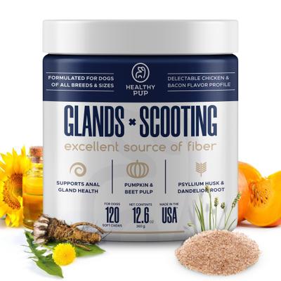 Show full view: Healthy Pup Glands Bowel Support Soft Chew Digestive Supplement for Dogs, 120 count slide 1 of 10