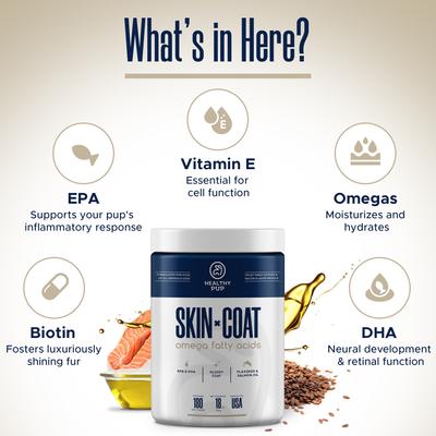 Show full view: Healthy Pup Omega Soft Chews Skin & Coat Supplement for Dogs, 180 Count slide 3 of 11