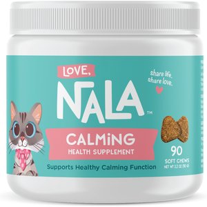 Love, Nala Calming Health Supplement for Cats, 3.2-oz, 90 count