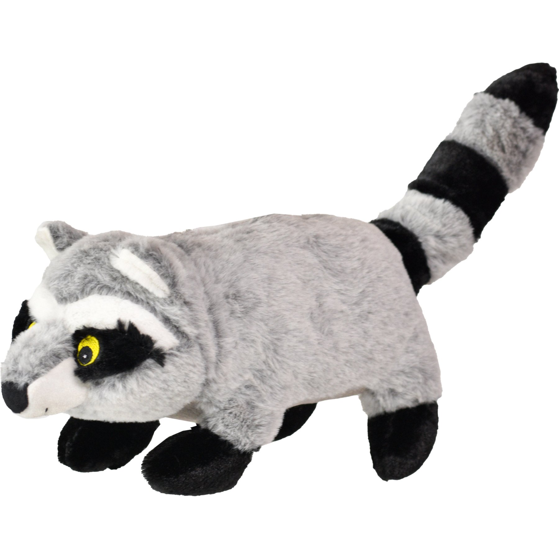 Patchwork Pet Swirl Raccoon Dog Toy, 8-in