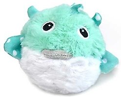 Patchwork Pet Pricklets Puffer Fish Dog Toy, 4-in