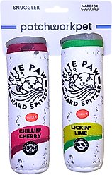 Patchwork Pet White Paw Duo Dog Toy, 9-in