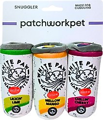 Patchwork Pet White Paw Trio Dog Toy, 5-in