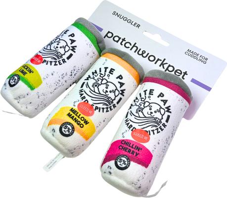 Show full view: Patchwork Pet White Paw Trio Dog Toy, 5-in slide 2 of 3