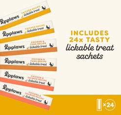 Applaws Grain-Free Chicken Selection Limited Ingredient Lickable Cat Treats, 24 count, 0.5-oz Sachets slide 2 of 7