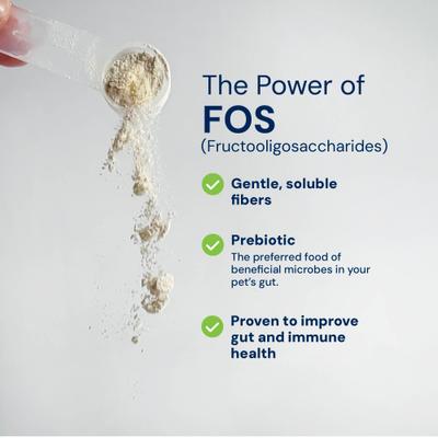 Show full view: AnimalBiome S. boulardii + FOS Powder Supplement for Dogs & Cats, 60g bag slide 9 of 11