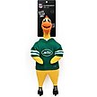 Show in main carousel: Littlearth NFL New York Jets Rubber Chicken Squeaky Dog Chew Toy slide 3 of 3
