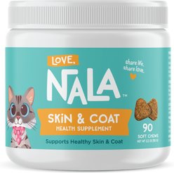 Love, Nala Skin & Coat Health Supplement for Cats, 3.2-oz, 90 count