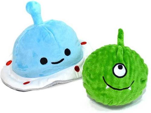 Show full view: Patchwork Pet Prickles Spaceship with Alien Dog Toy, 5-in slide 2 of 4