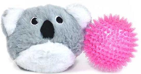 Show full view: Patchwork Pet Pricklets Koala Dog Toy, 4-in slide 2 of 2