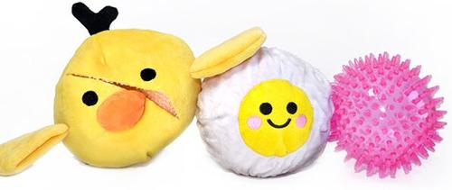 Show full view: Patchwork Pet Prickles Chicken with Egg Dog Toy, 5-in slide 4 of 5
