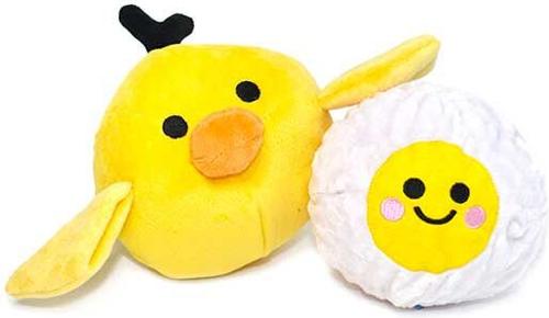 Show full view: Patchwork Pet Prickles Chicken with Egg Dog Toy, 5-in slide 3 of 5