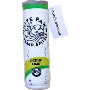 Patchwork Pet White Paw Lime Dog Toy, 9-in