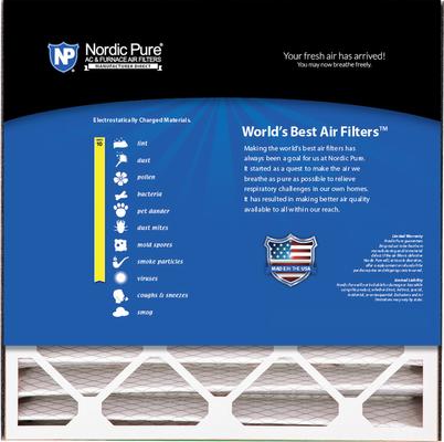 Show full view: Nordic Pure Air Bear Replacement 255649-103 MERV 10 Air Filters, 20 x 20 x 5-in AB, 1 count slide 5 of 9