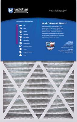Show full view: Nordic Pure Goodman/Carrier/Amana Replacement MERV 8 Air Filters, 16 x 25 x 5-in, 2 count slide 5 of 9