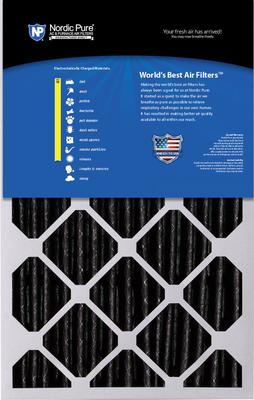 Show full view: Nordic Pure Honeywell/Lennox MERV 10 Pleated Plus Carbon Replacement Air Filters, 16 x 25 x 5-in H, 1 count slide 6 of 9