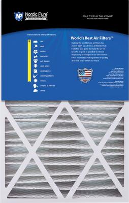 Show full view: Nordic Pure Goodman/Carrier/Amana Replacement MERV 10 Air Filters, 16 x 25 x 5-in, 1 count slide 6 of 10