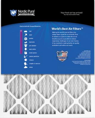 Show full view: Nordic Pure Pleated MERV 8 Air Filters, 20 x 20 x 1-in, 3 count slide 5 of 9