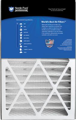 Show full view: Nordic Pure Air Bear Replacement 259112-105 MERV 12 Air Filters, 16 x 25 x 5-in AB, 2 count slide 5 of 9