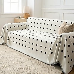 Slashop Black Boba Reversible Comfort Couch Cover, Black Boba, 71 x 134-in