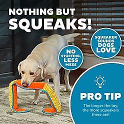 Outward Hound Durablez Snake Tough Plush Dog Toy, Orange, X-Large slide 2 of 6